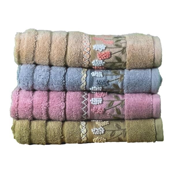 مناشف حمام فاخرة من القطن الناعم شكل ورد