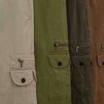 بنطلون كارجو رجالي بجيوب جانبية وخامة ناعمة مطاطة من DH Wear