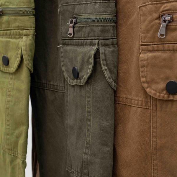 بنطلون كارجو رجالي بجيوب جانبية وخامة ناعمة مطاطة من DH Wear
