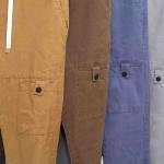 بنطلون كارجو رجالي بجيوب جانبية وخامة ناعمة مطاطة من DH Wear