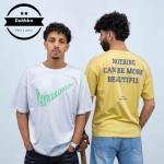 تشيرت رجالي بينيه بأكمام قصيرة وقبة دائرية