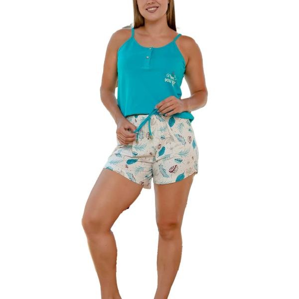 بيجامة صيفية للنساء والبنات نص كم كود K1388